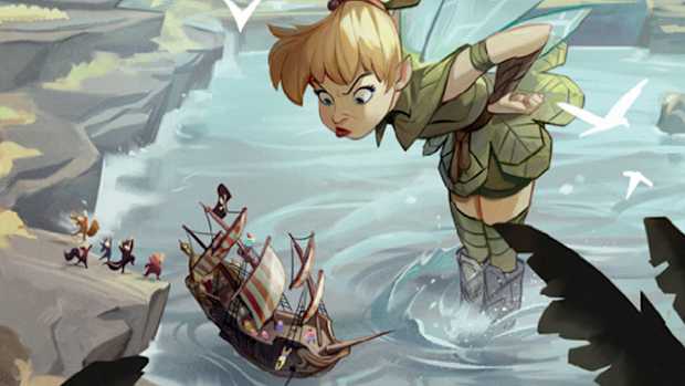 Tinker Bell card art Lorcana